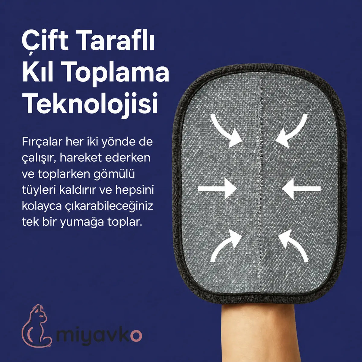 Miyavko™ Tüy Toplayıcı Eldiven Miyavko