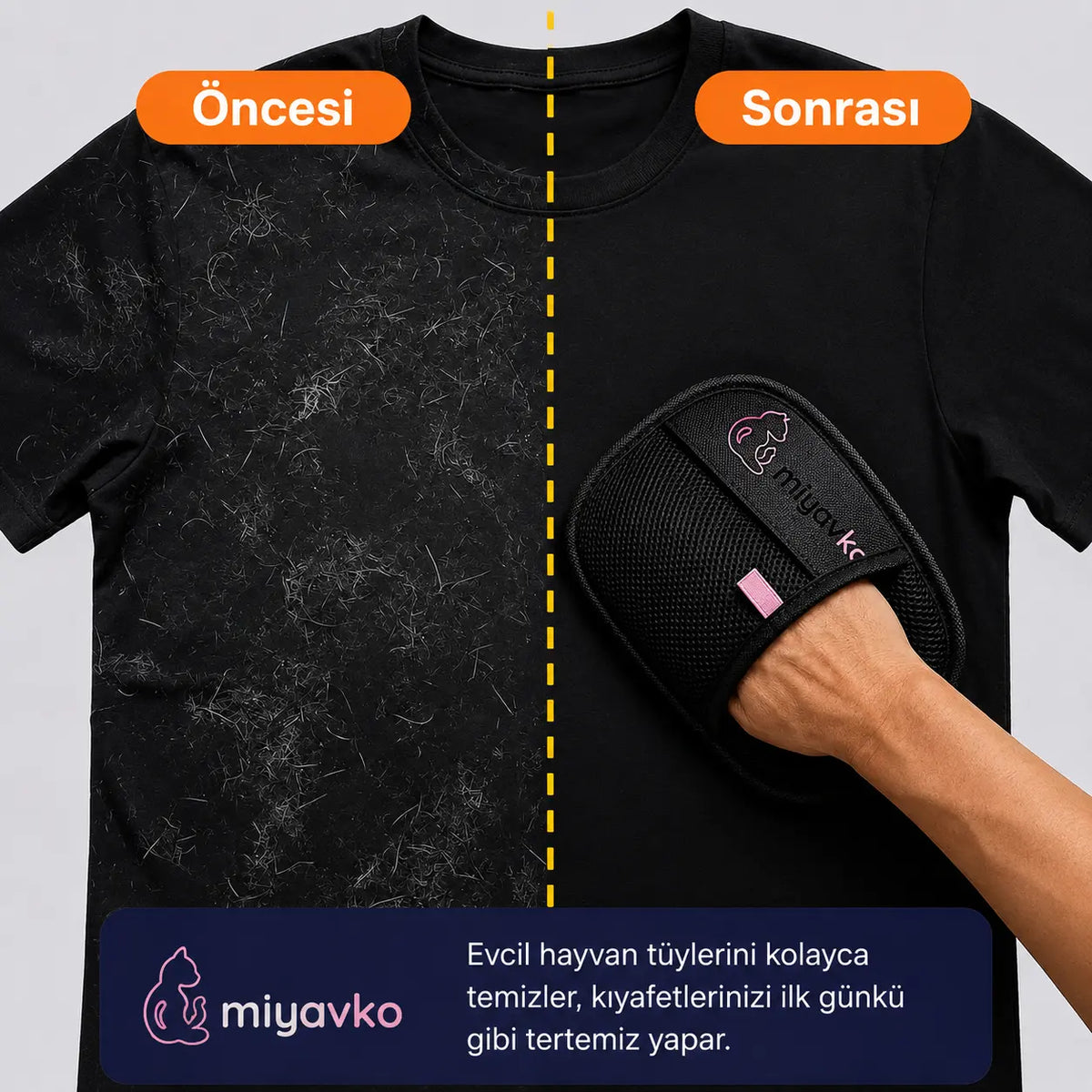 Miyavko™ Tüy Toplayıcı Eldiven Miyavko