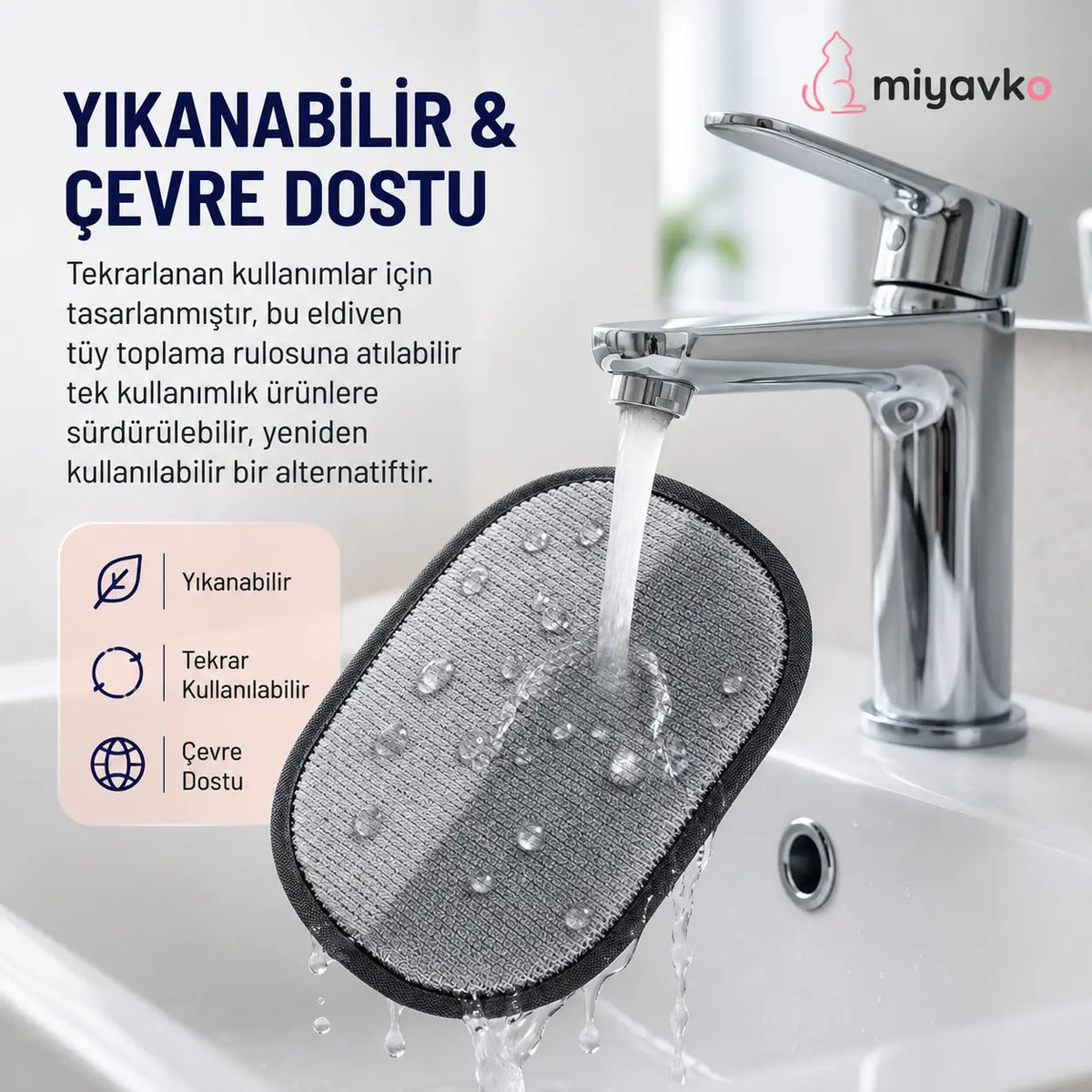 Miyavko™ Tüy Toplayıcı Eldiven Miyavko